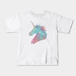 Watercolor Unicorn Stars Kids T-Shirt